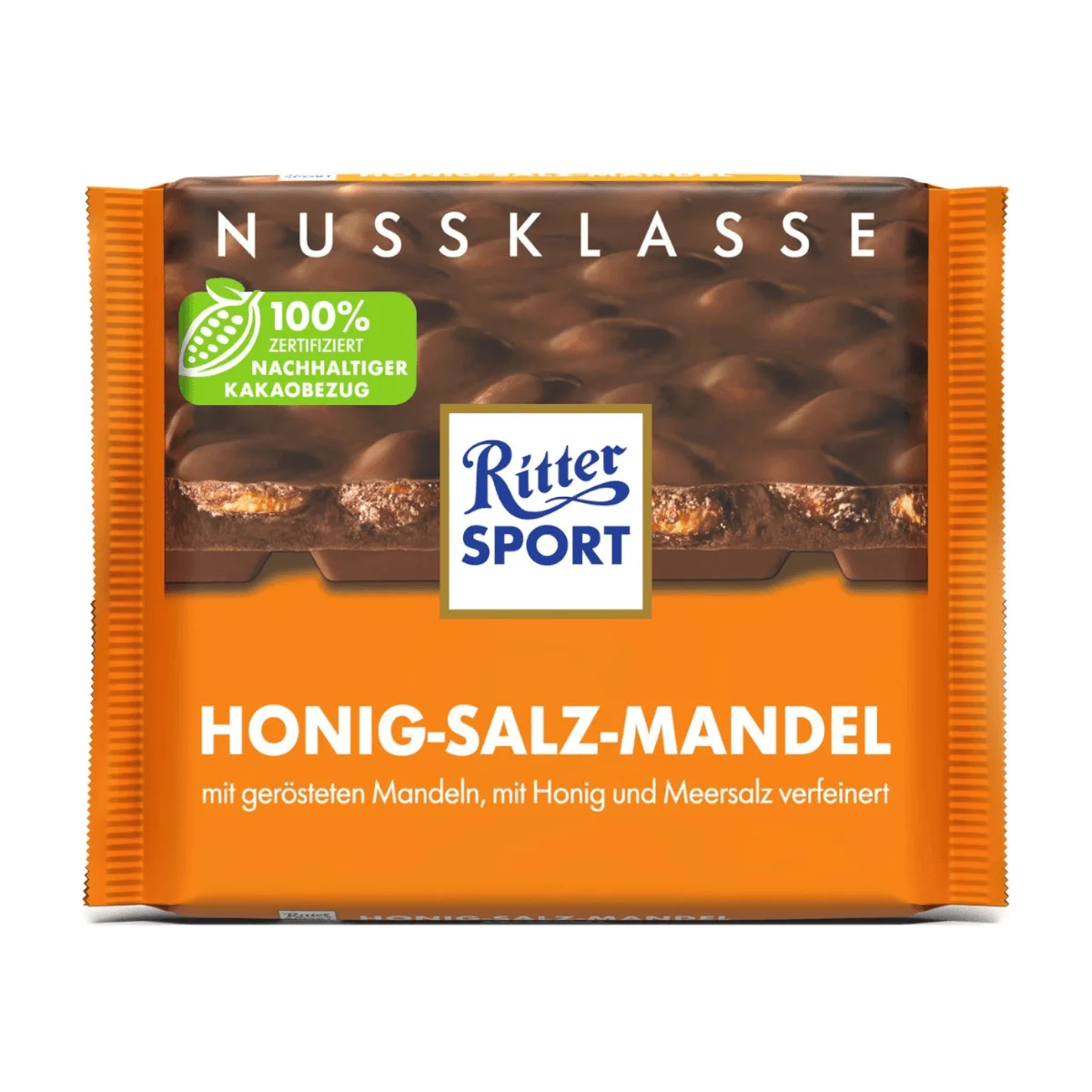 Ritter Sport Nuss-Klasse Honig-Salz-Mandel, 100 g