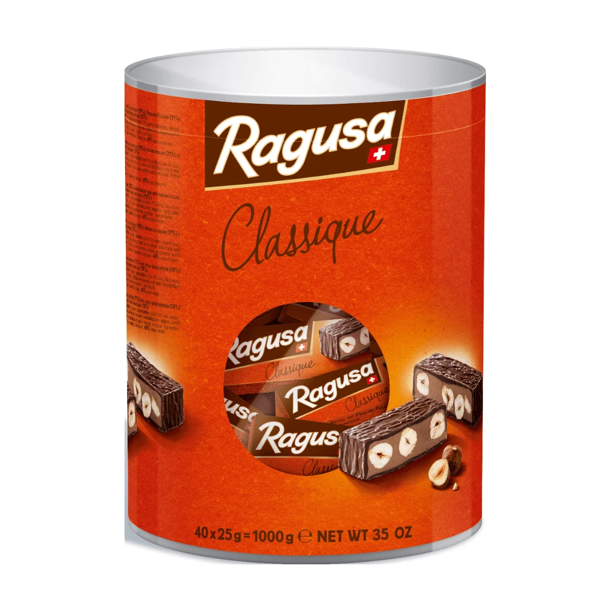 Ragusa Classique Schweizer Premium Schokolade, 40 x 25 g