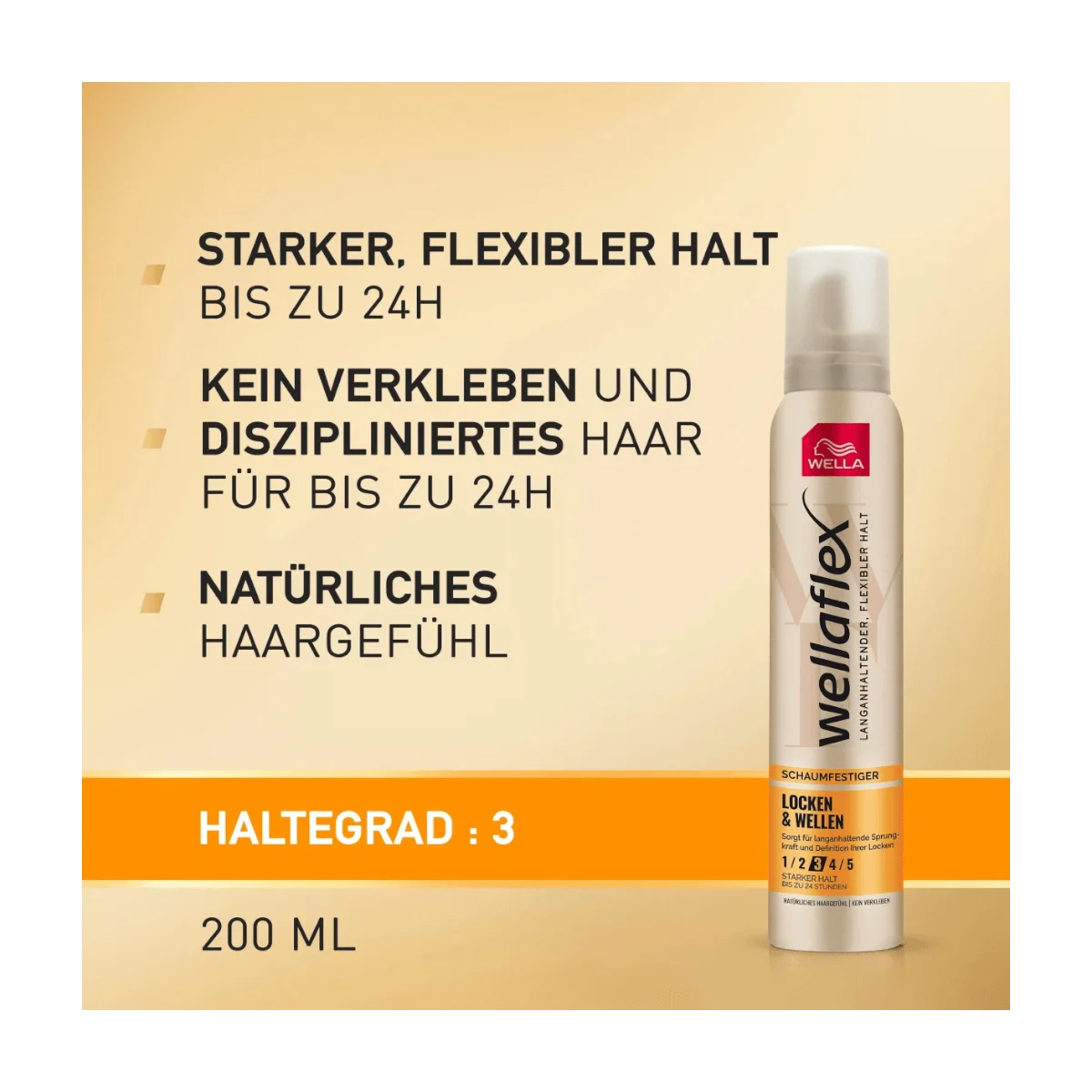 Wellaflex Schaumfestiger Locken & Wellen, 200 ml