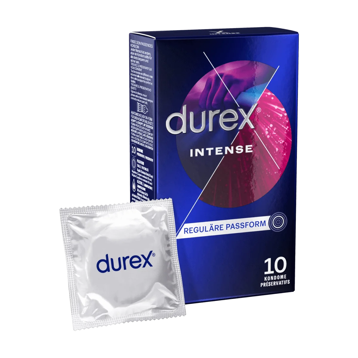 Durex Kondome Intense Orgasmic, Breite 56mm, 10 Stk